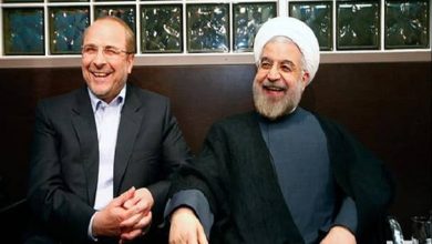 حسن روحانی با قالیباف