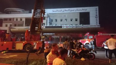 آتش سوزی در بیمارستان بین‌المللی قائم رشت
