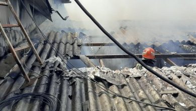 آتش سوزی در انبار شرکت کاله رشت