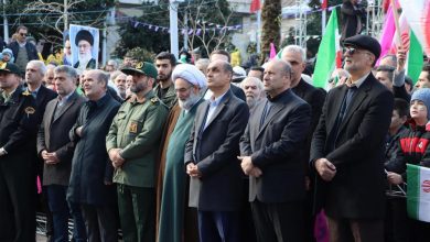 استاندار گیلان در جمع راهپیمایان سالروز پیروزی انقلاب اسلامی: ۲۲ بهمن مظهر عشق مردم به آرمانهای انقلاب است