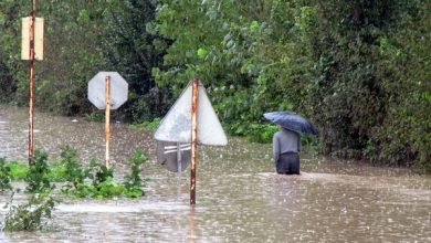کاهش ۷ تا ۱۴ درجه ای دمای گیلان/ احتمال آبگرفتگی و سیلاب