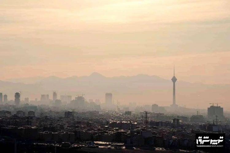 هوای تهران آلوده و در وضعیت نارنجی است