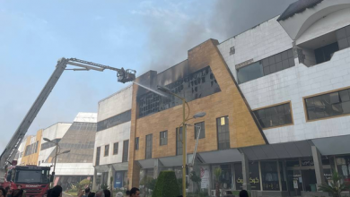 آتشسوزی انبار لباس مجتمع تجاری ونوس منطقه آزاد انزلی