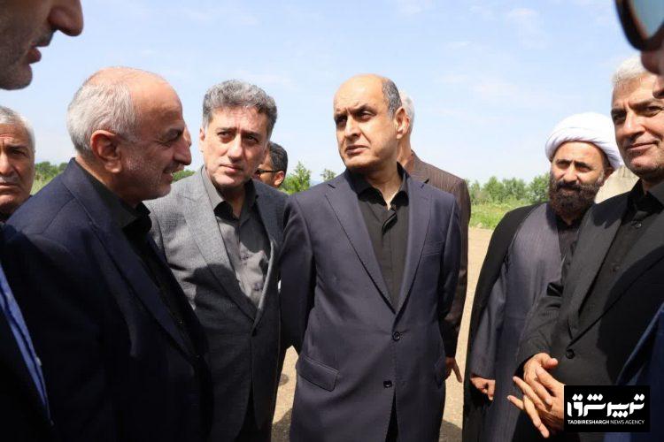 بازدید میدانی استاندار از محور ارتباطی حسن‌رود_چمخاله در شرق گیلان