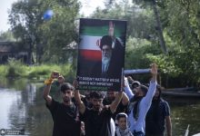 تصاویری از عزاداری سنتی کشمیری‌ها روی قایق