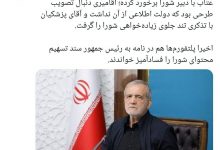 برخورد تند رئیس‌جمهور با دبیر شورای‌عالی فضای مجازی