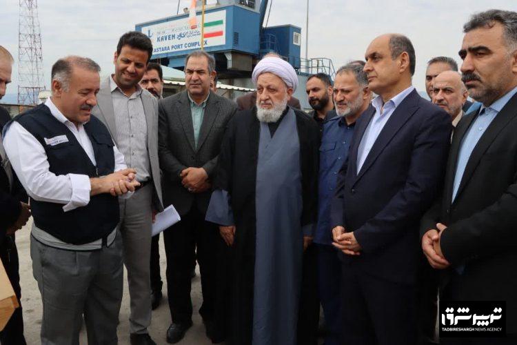 استاندار گیلان در جریان بازدید از بندر ویژه اقتصادی آستارا؛ بندر آستارا محور توسعه ترانزیت شمال کشور است