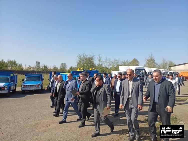 تحویل 119 خودروی خدمات رسان به شهرداری ها و دهیاری های گیلان توسط سازمان همیاری