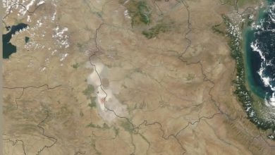 جدیدترین تصویر ناسا؛ دریاچه ارومیه به طور کامل محو شد