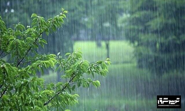 رگبار باران در ۹ استان