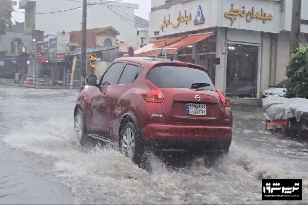 بارش ۱۳۵ میلی متری در رودسر ظرف ۶ ساعت