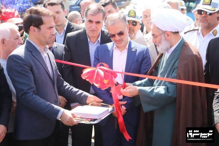 با حضور مقامات کشوری و استانی؛ لاین رفت تقاطع غیرهمسطح امام حسین (ع) رشت زیر بار ترافیک رفت
