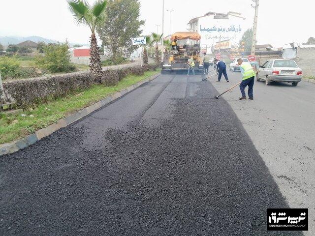 عملیات آسفالت پروژه کمربندی تالش آغاز شد
