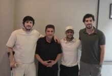 جلسه قلعه‌نویی با آزمون، قایدی و عزت‌اللهی در امارات