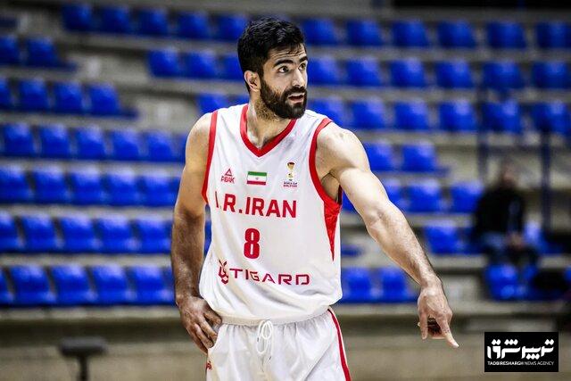 آمار بسکتبال ایران - عراق/ یخچالی بهترین بازیکن زمین