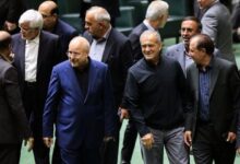 ورود پزشکیان به مجلس برای تقدیم لایحه بودجه ۱۴۰۵