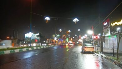 اجرای طرح اِلمان های نُوری در شهر شلمان توسط شهرداری شلمان